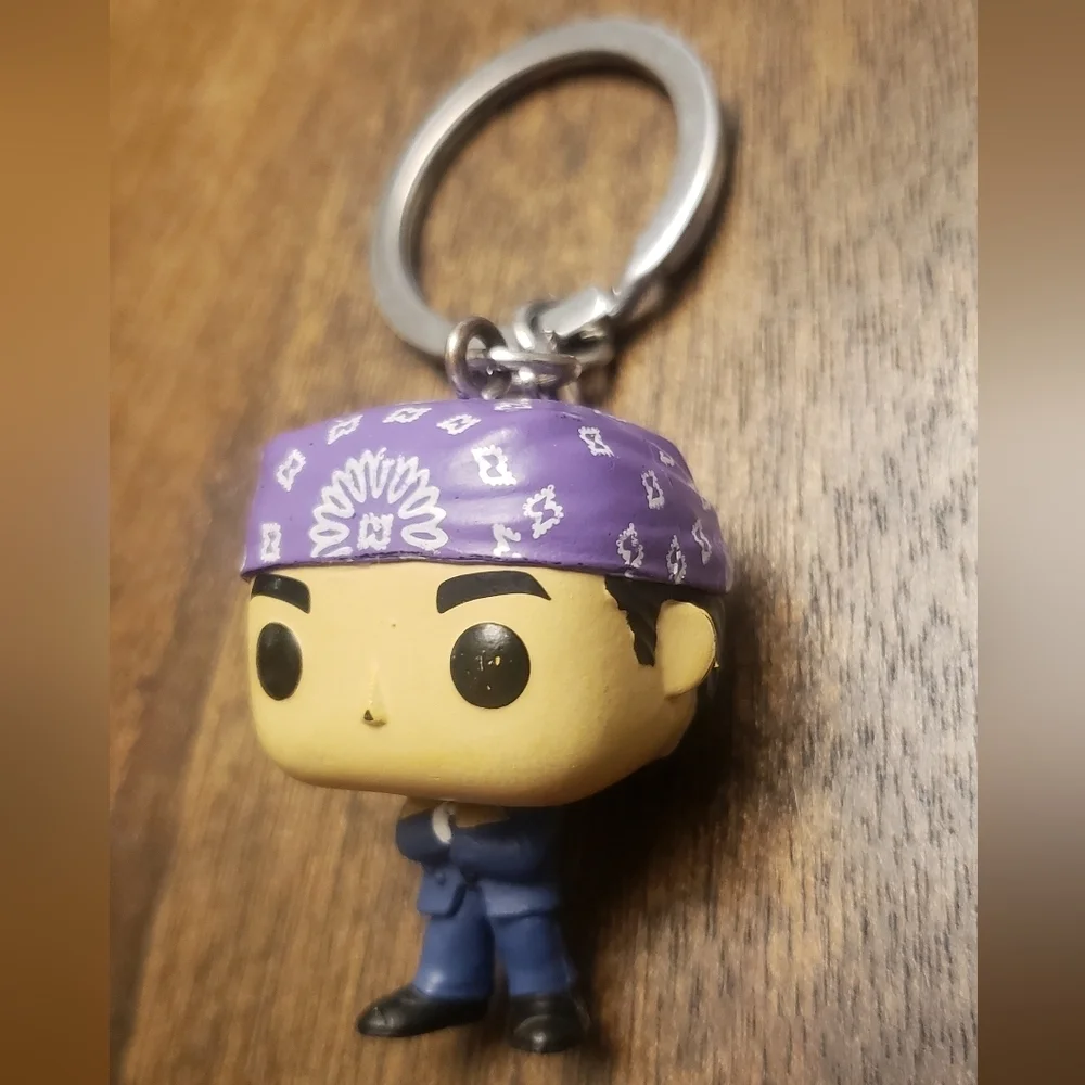 Funko Prison Mike Purple Bandana Keychain